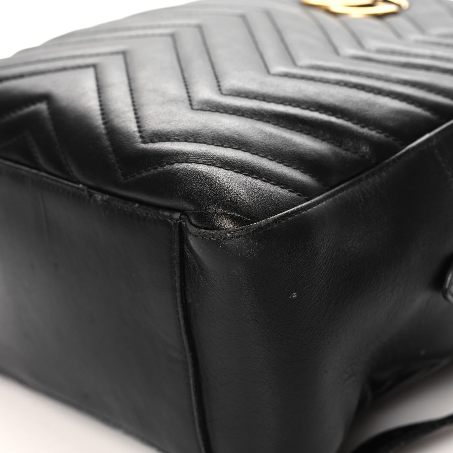 Calfskin Matelasse GG Marmont Dome Backpack Black