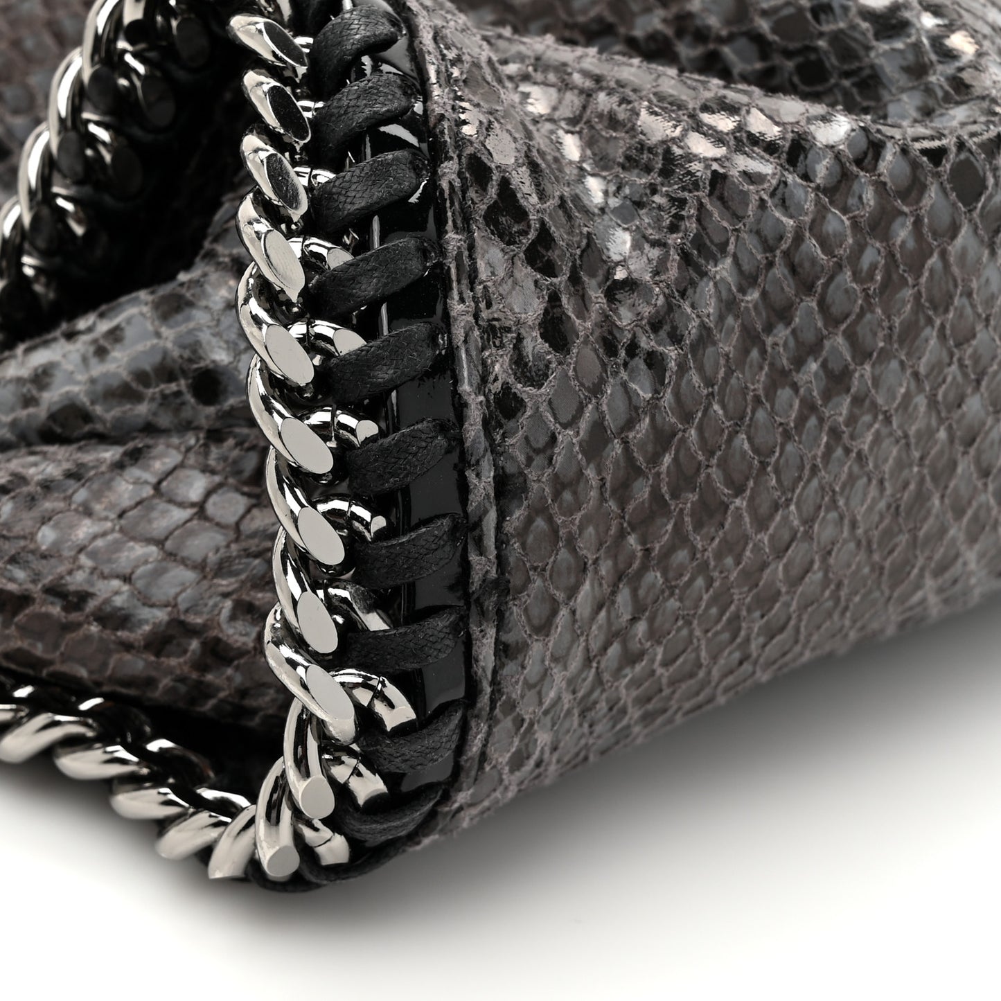 Eco Python Big Falabella Hobo Dark Grey