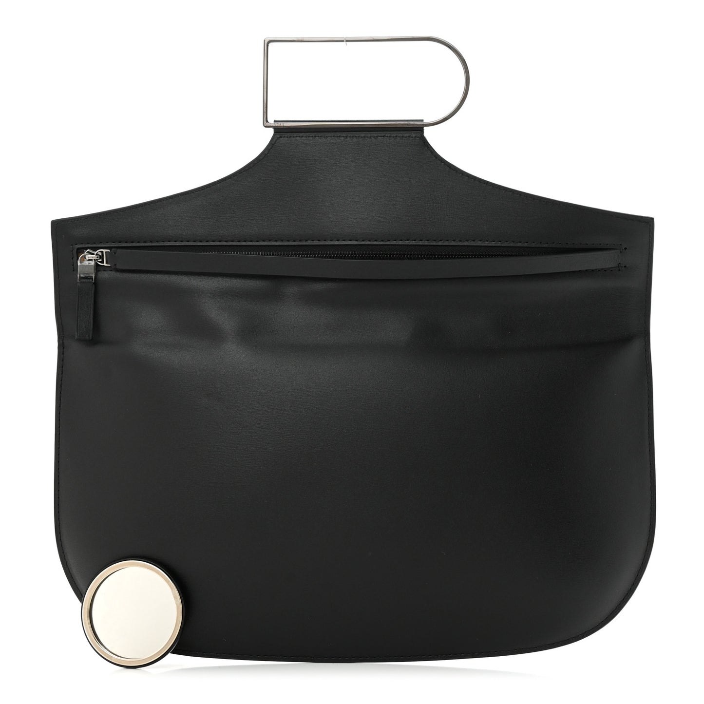 Box Calfskin Double Je Clutch Black