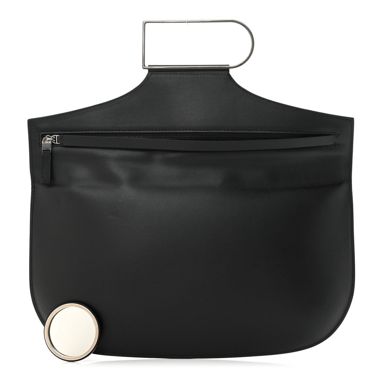 Delvaux Box Calfskin Double Je Clutch Black 1 of 11