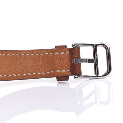 Hermes Stainless Steel Barenia 23mm Cape Cod Quartz Watch Fauve 9 of 12