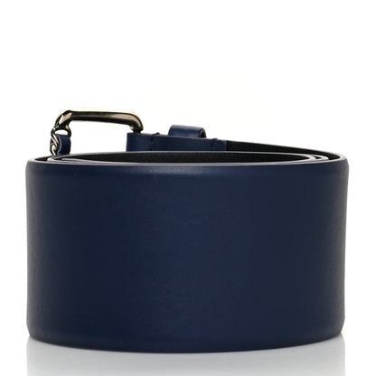 Chanel Calfskin Logo Chain Belt 80 32 Blue 2 of 7