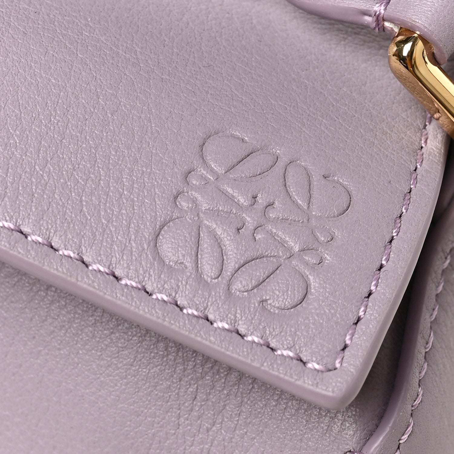 Loewe Calfskin Mini Puzzle Edge Bag Pale Aubergine Glaze 7 of 9