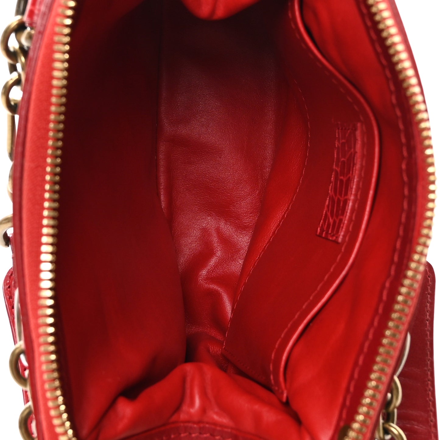 Monogram Velours Alligator Gracie PM Rouge