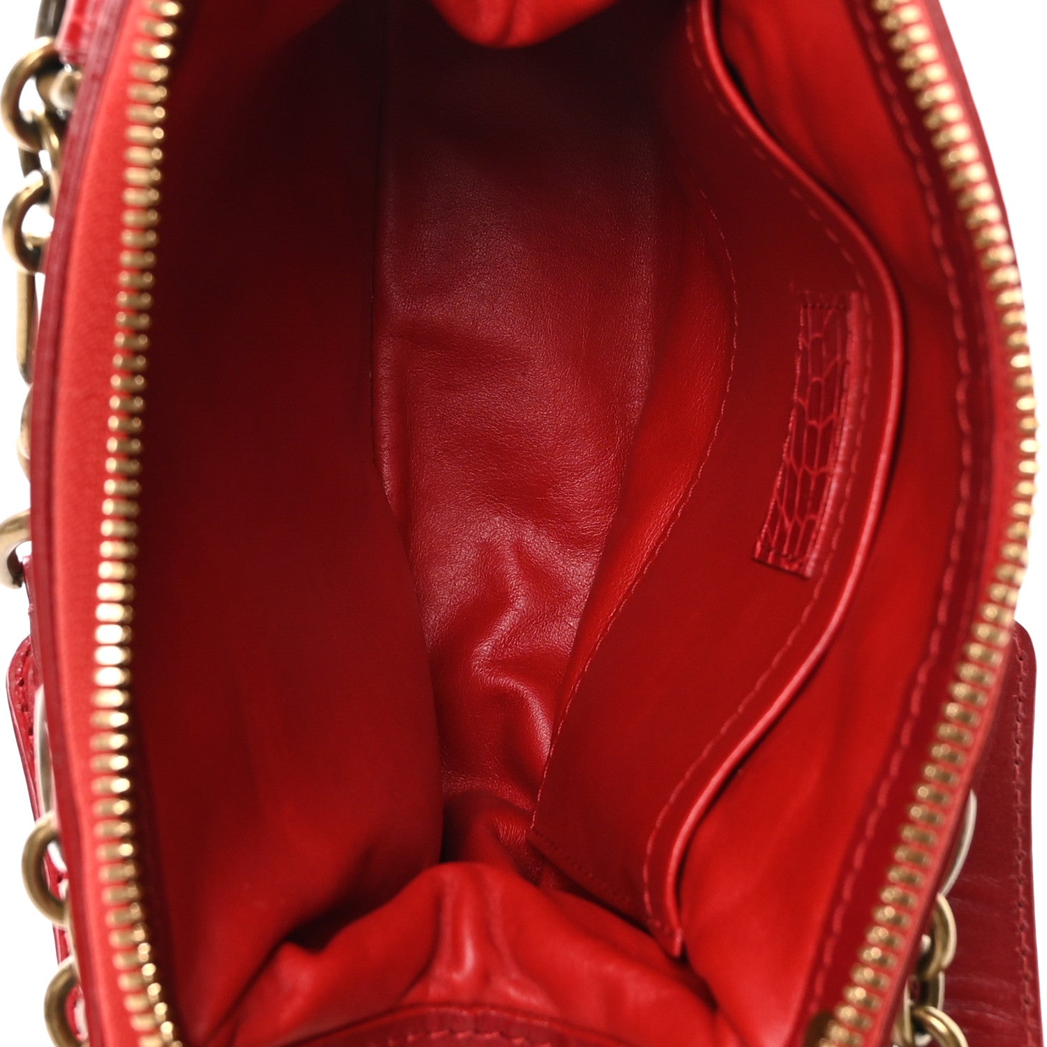 Louis Vuitton Monogram Velours Alligator Gracie PM Rouge 5 of 10
