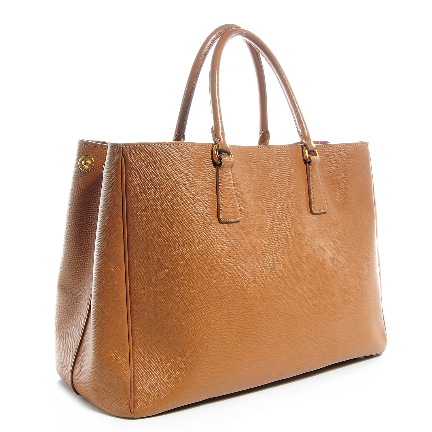 Prada Saffiano Lux Large Tote Caramel 3 of 9