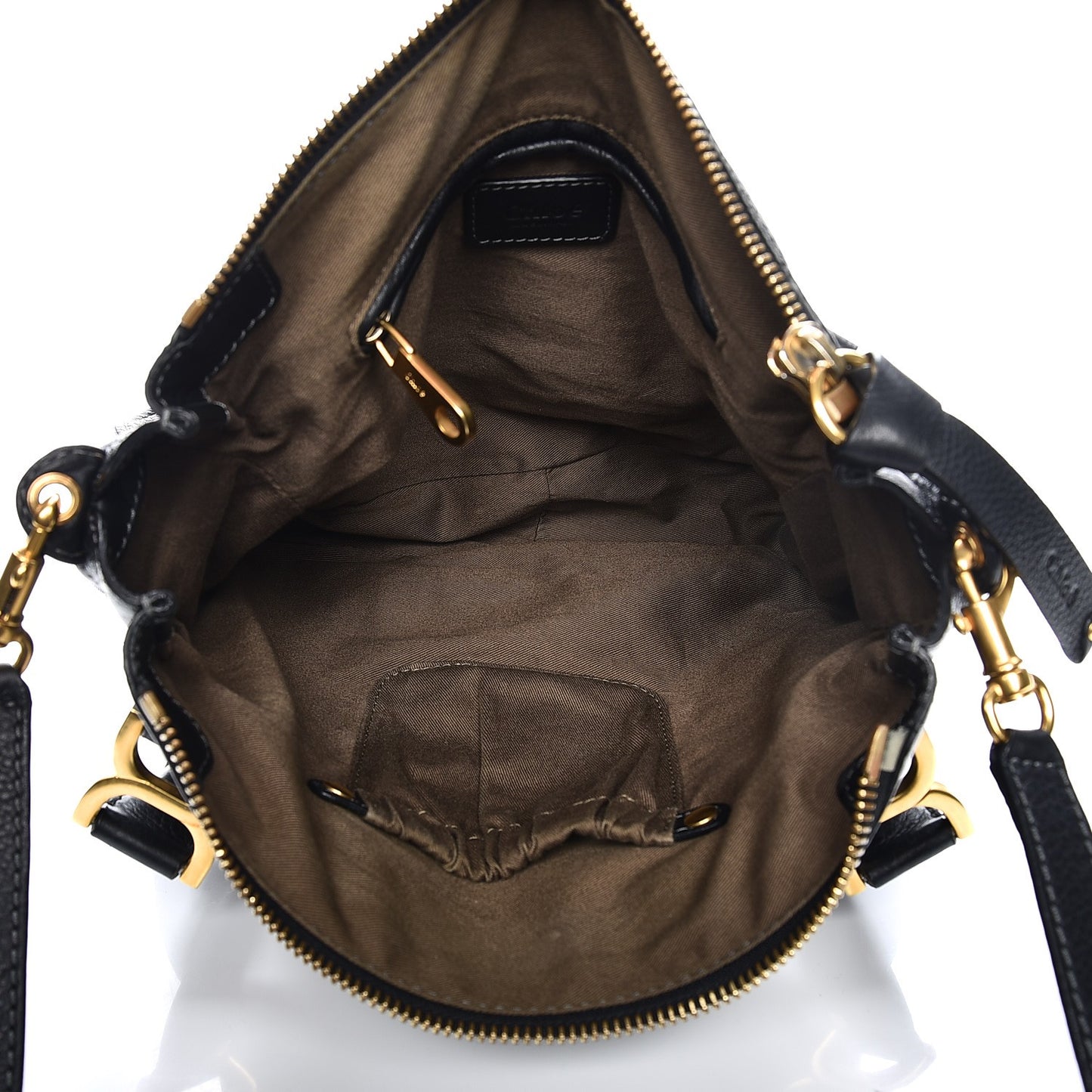 Calfskin Medium Marcie Satchel Black