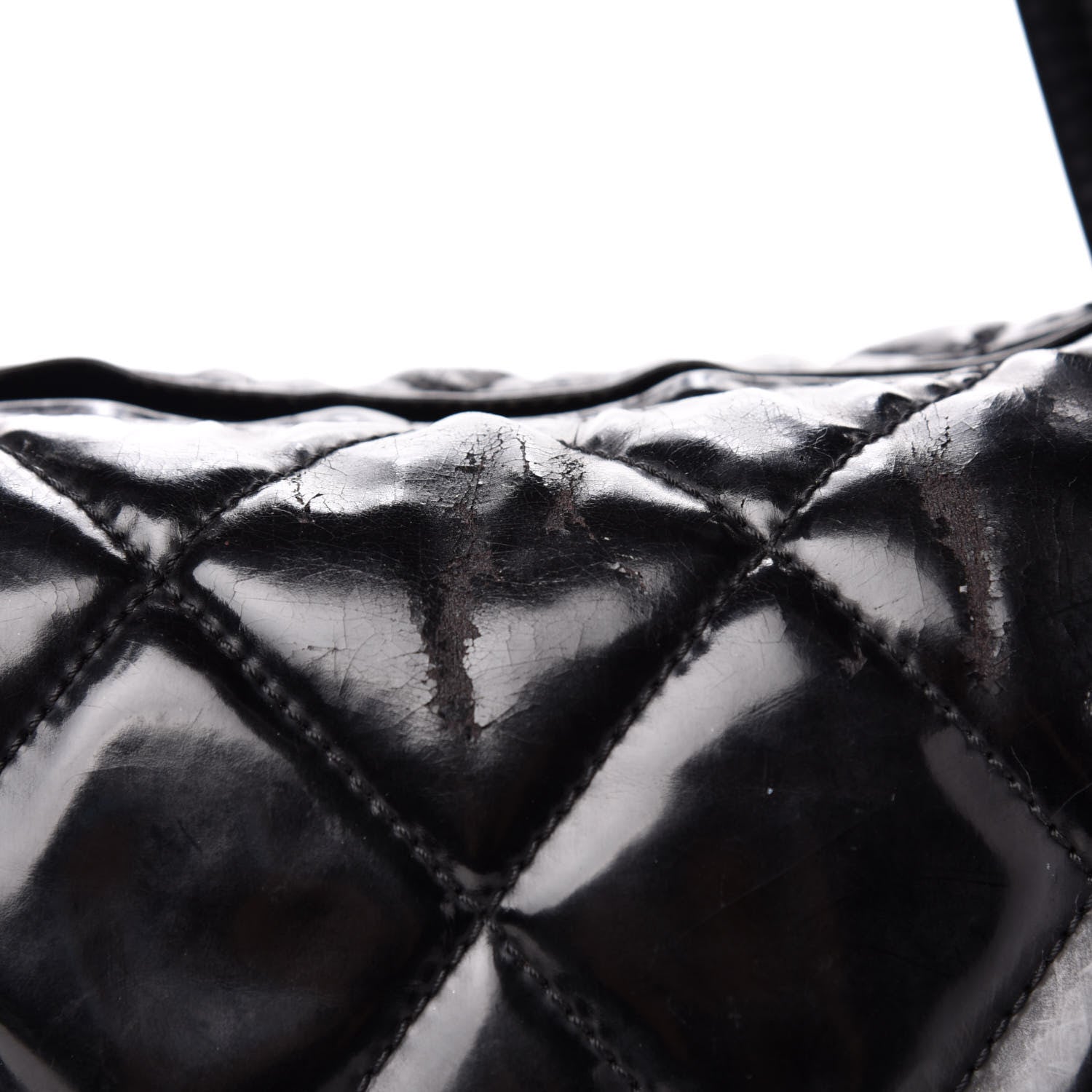 Chanel Vinyl Quilted CC Large Tote Black 10 of 20