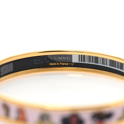 Hermes Enamel Printed On the Beach Bangle Bracelet 5 of 6
