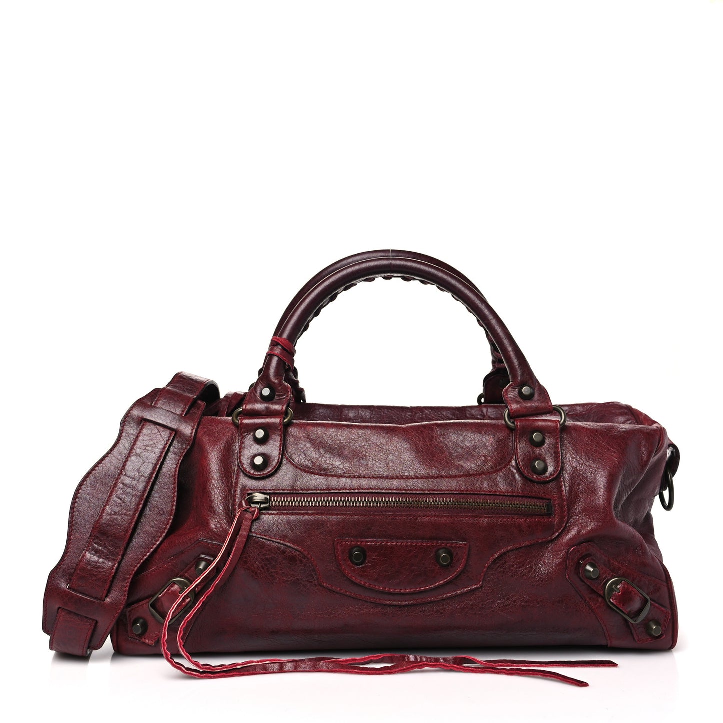 Chevre Classic Hardware Twiggy Rouge Grenat