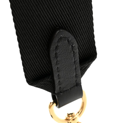 Louis Vuitton Nylon Calfskin Bubblegram Wallet Strap Black 5 of 5