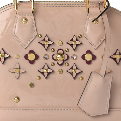Louis Vuitton Vernis Flowers Alma BB Rose Ballerine 9 of 10