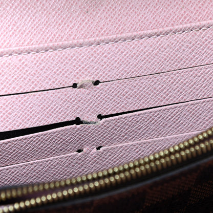 Louis Vuitton Damier Ebene Studded Sarah Wallet NM Rose Ballerine 5 of 5