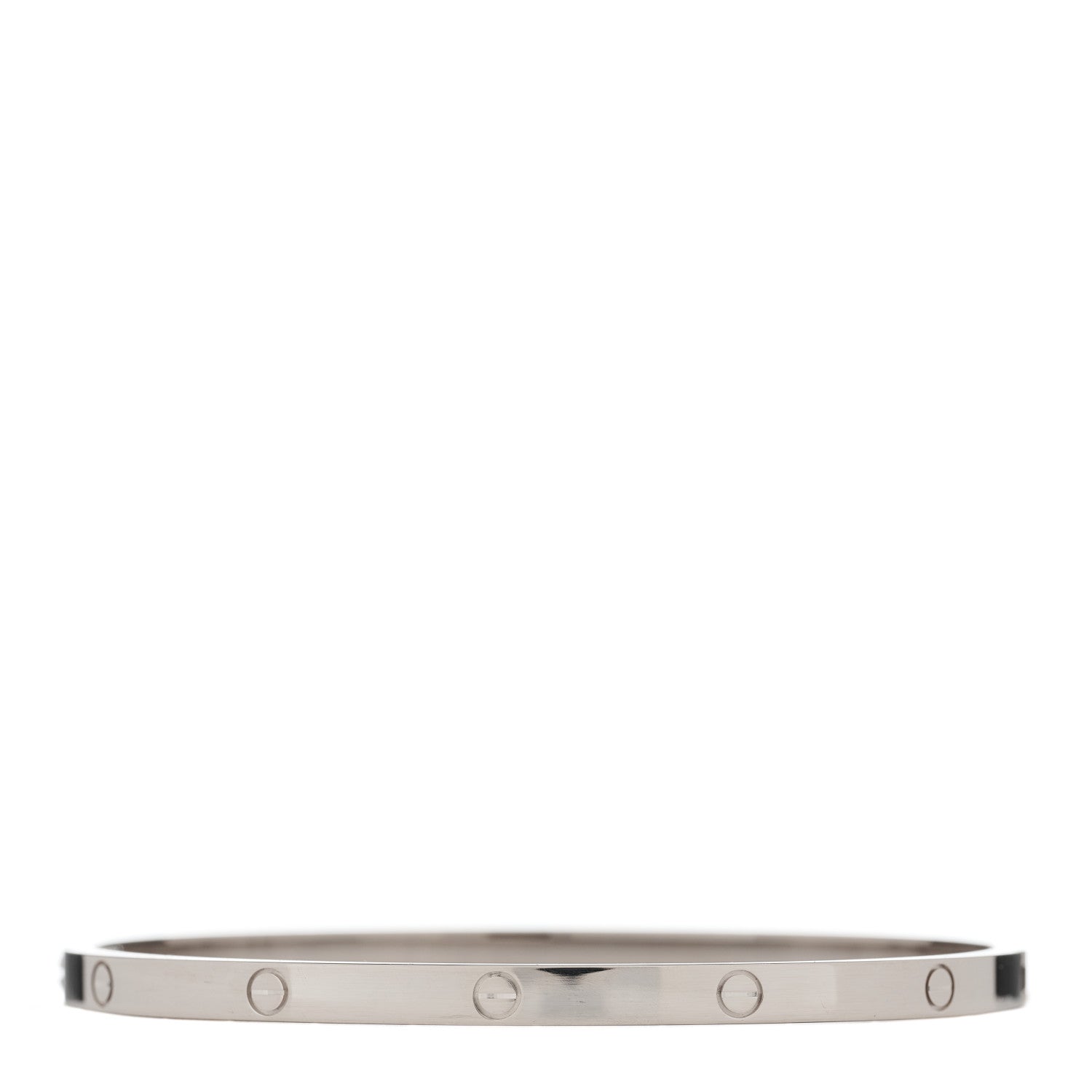 Cartier 18K White Gold Small LOVE Bracelet 17 1 of 5