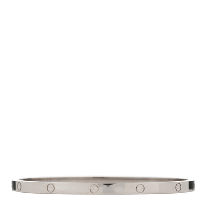 Cartier 18K White Gold Small LOVE Bracelet 17 1 of 5