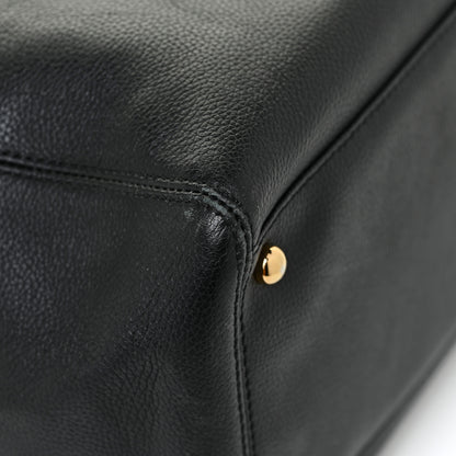 Chanel Calfskin Tall Cerf Tote Black 15 of 16