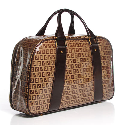 Fendi Vinyl Zucchino Carry On Luggage Moro 3 of 7