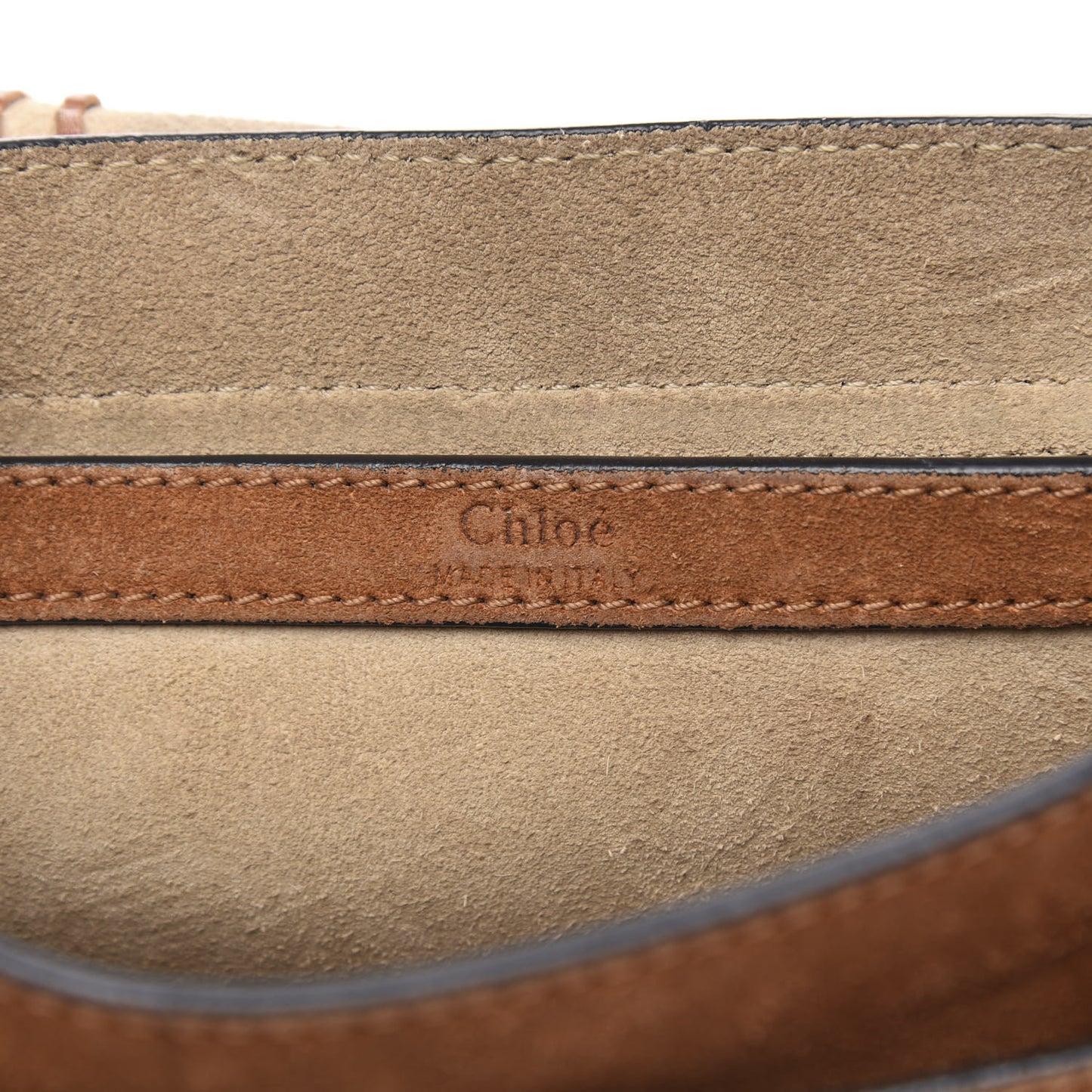 Suede Calfskin Braided Mini Hudson Shoulder Bag Caramel