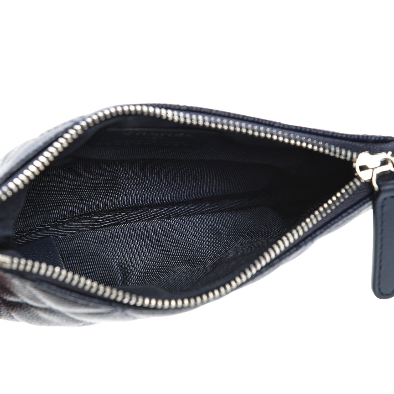 Chanel Caviar Quilted Small Cosmetic Case Navy 5 of 8