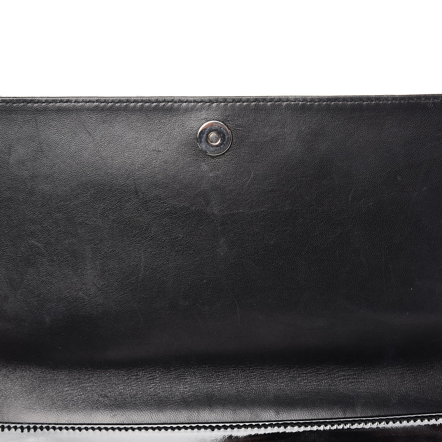 Patent Cannage Lady Dior Convertible Clutch Black