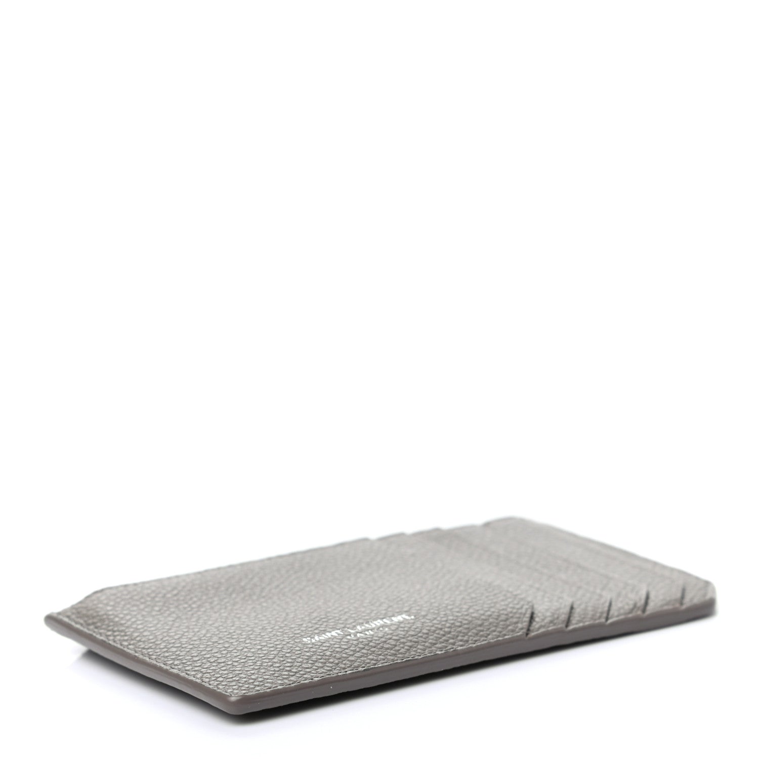 Saint Laurent Calfskin 5 Fragments Zip Pouch Card Holder Fog 4 of 7