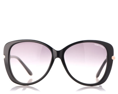 Tom Ford Linda Butterfly Sunglasses TF324 Black 2 of 8