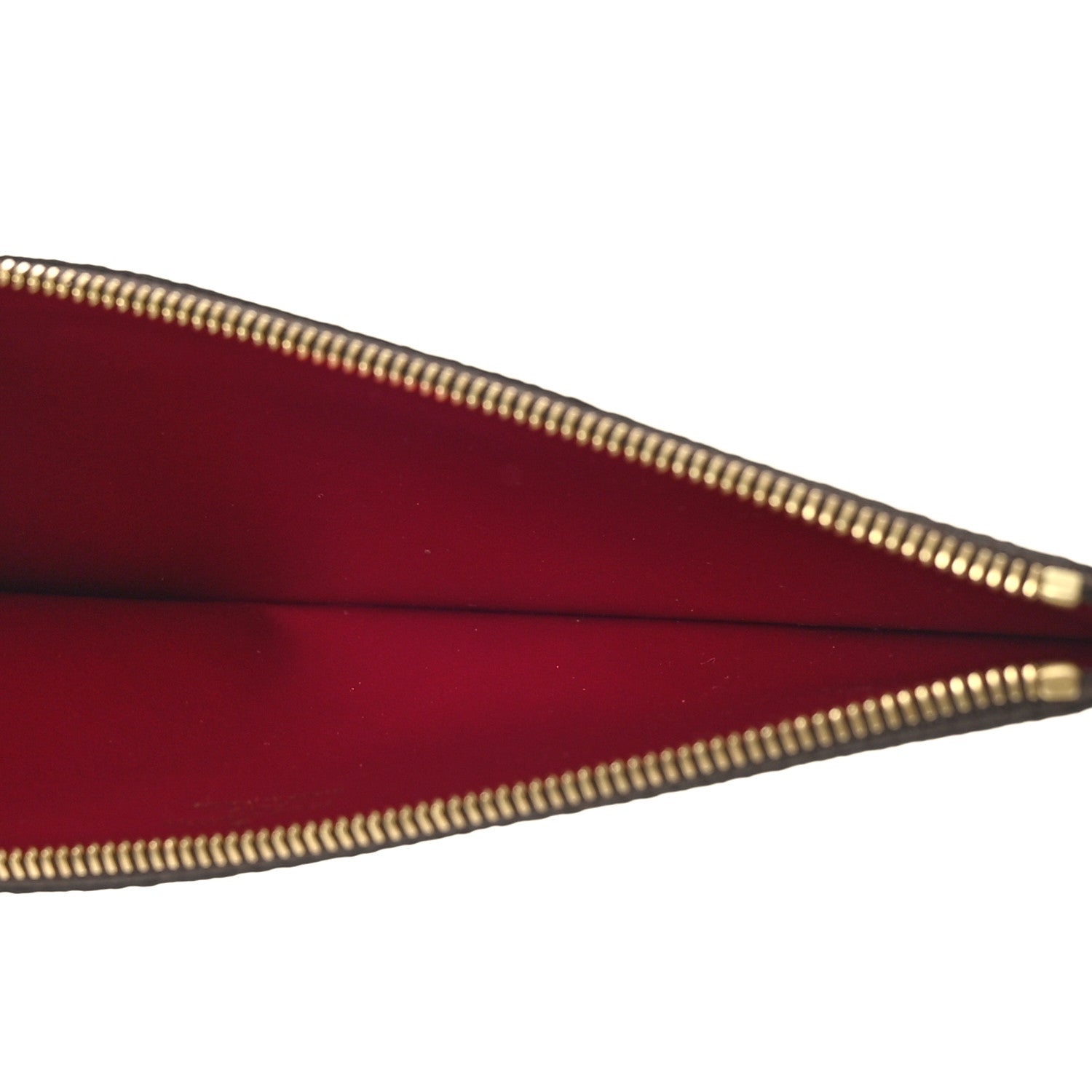 Louis Vuitton Monogram Felicie Chain Wallet Zippered Insert Fuchsia 5 of 8