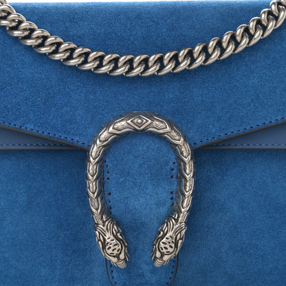 Gucci Suede Small Dionysus Shoulder Bag Blue 8 of 16