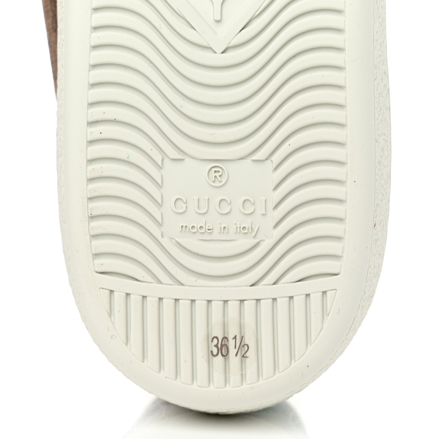 Gucci X DISNEY Mini Vintage GG Supreme Monogram Mickey Mouse Ace Sneakers 36.5 Beige Vintage Sun Oil New Shamarock 8 of 8
