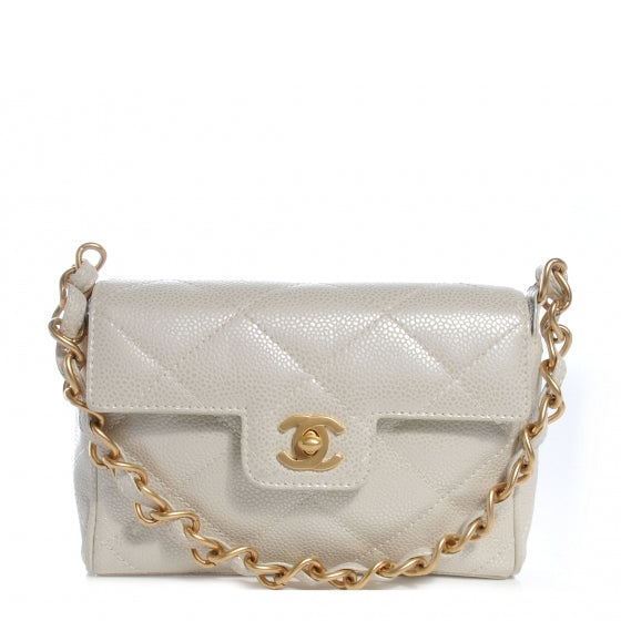 Caviar Evening Bag Pearl