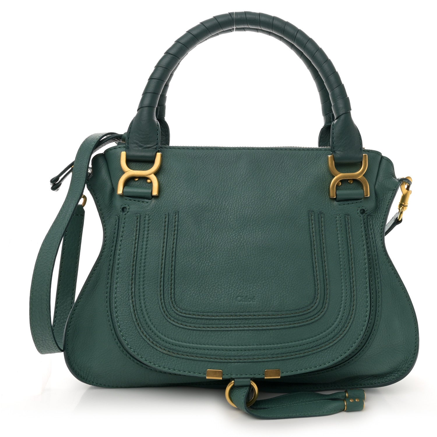 Chloe Calfskin Medium Marcie Satchel Emerald 1 of 11