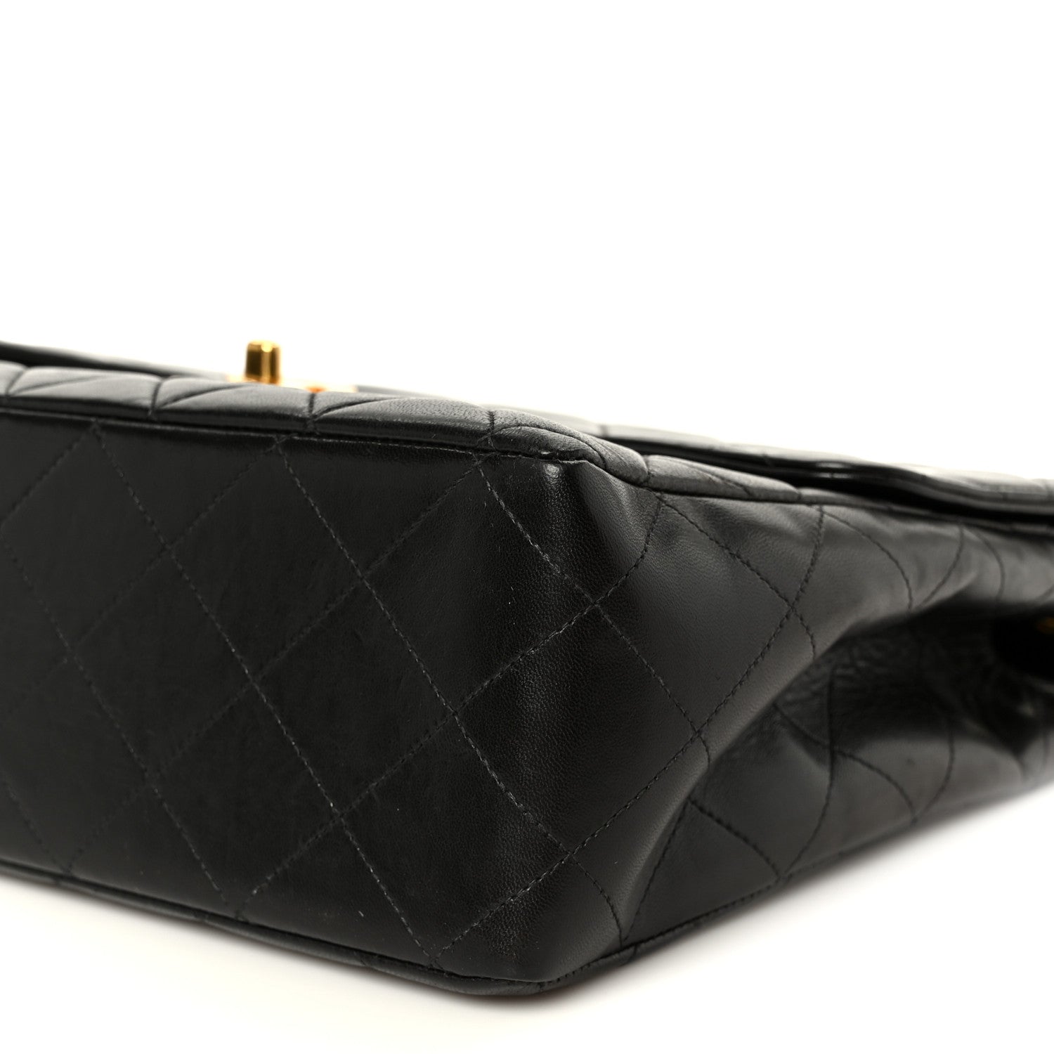 Chanel Lambskin Quilted Jumbo Single Flap Black 12 of 12