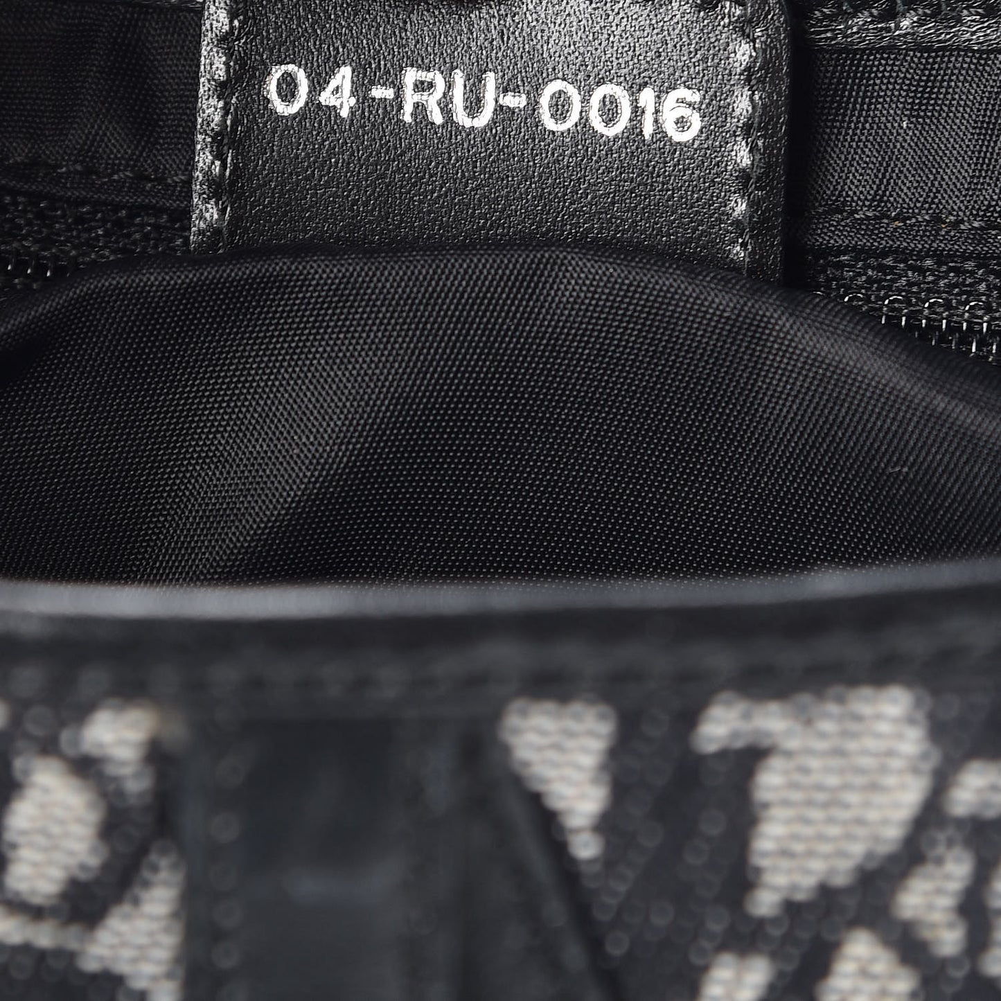 Monogram Saddle Bag Black