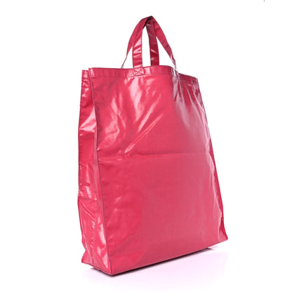Gucci Patent Canvas Frame Logo Vertical Tote Glam Pink 2 of 8