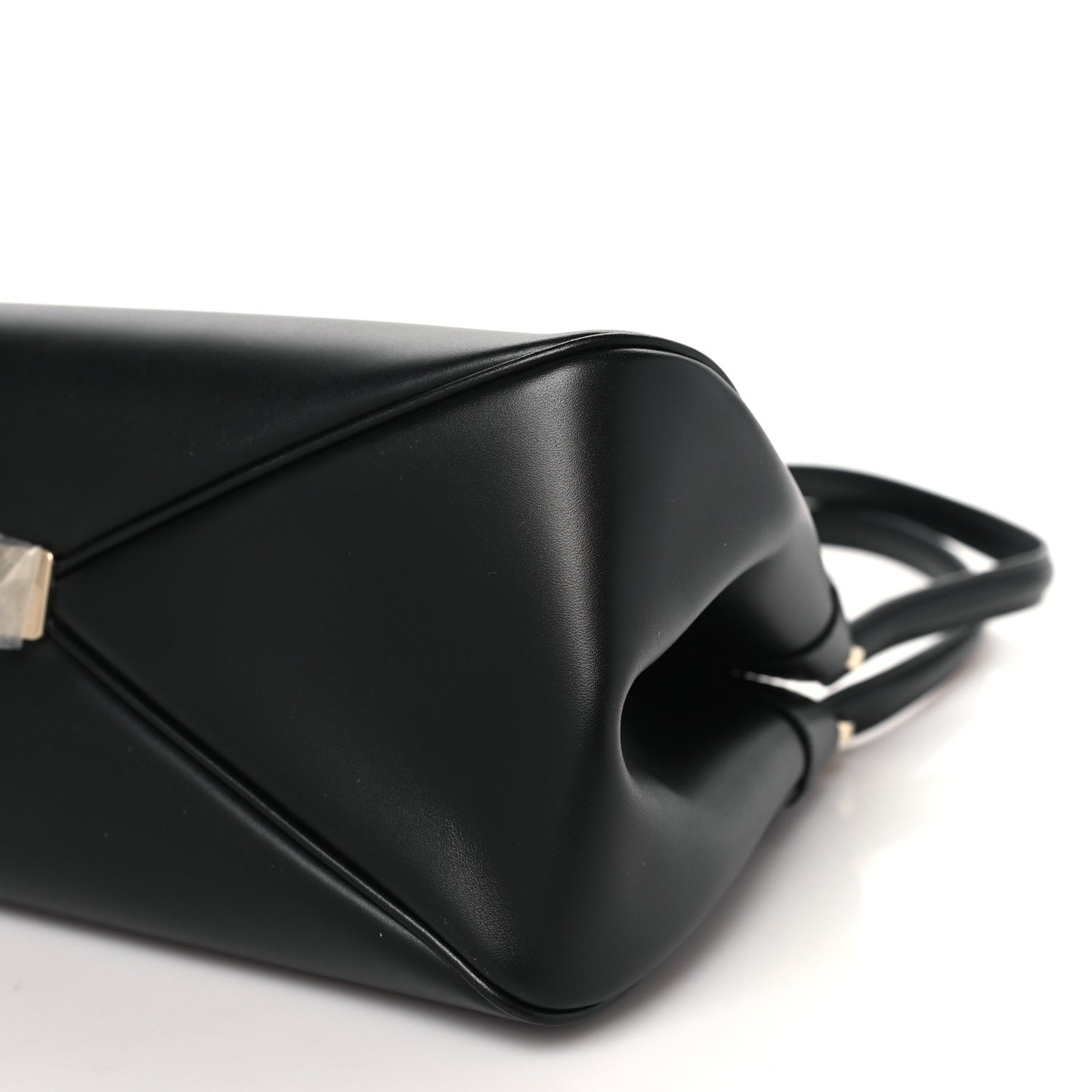 Calfskin Medium Key Shoulder Bag Black