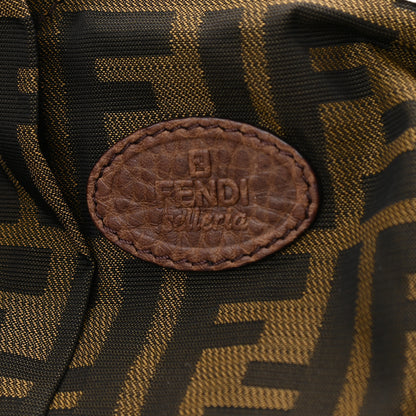 Fendi Calfskin Romano Selleria Logo Shoulder Bag Brown 6 of 13