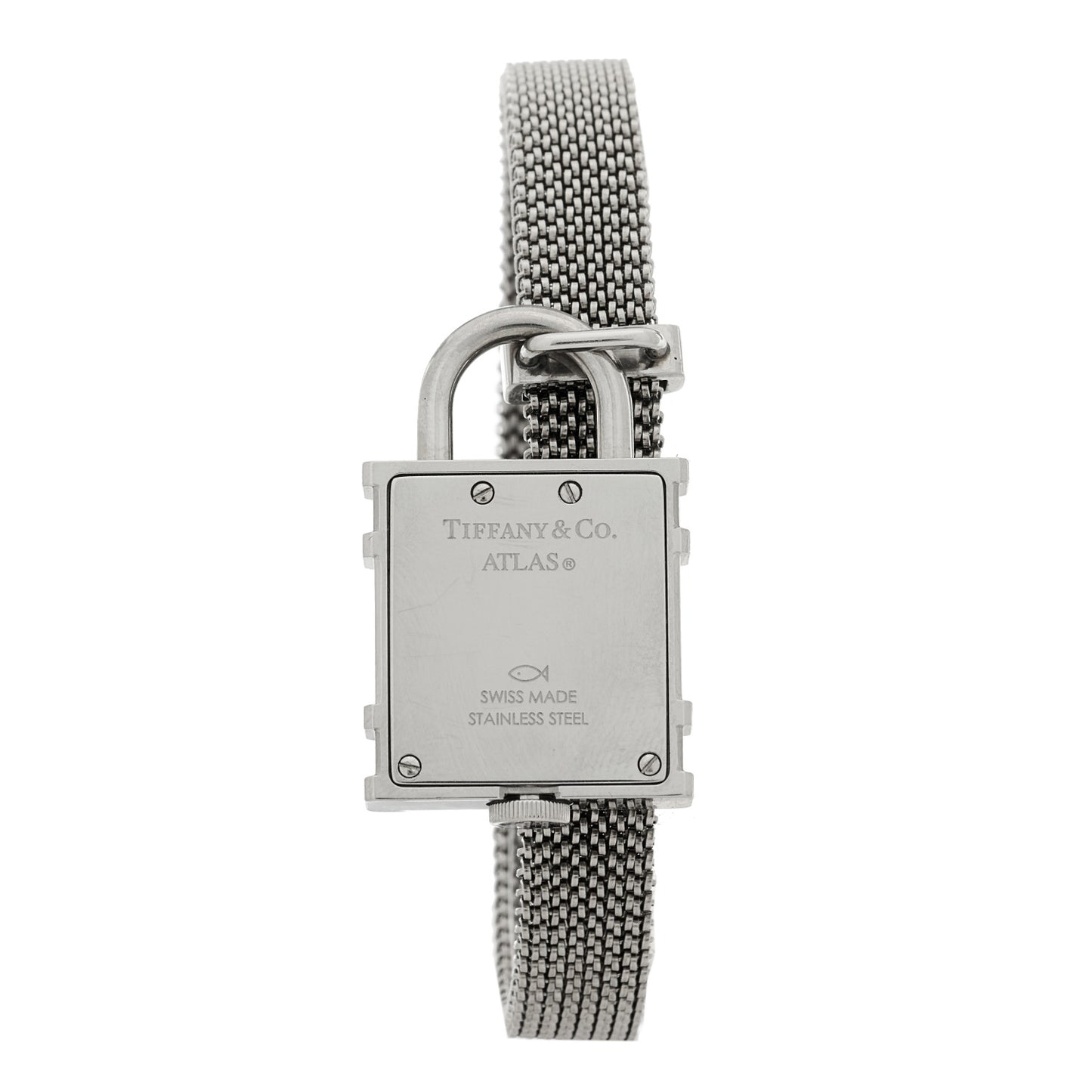Stainless Steel 21mm Atlas Lock Charm Quartz Watch