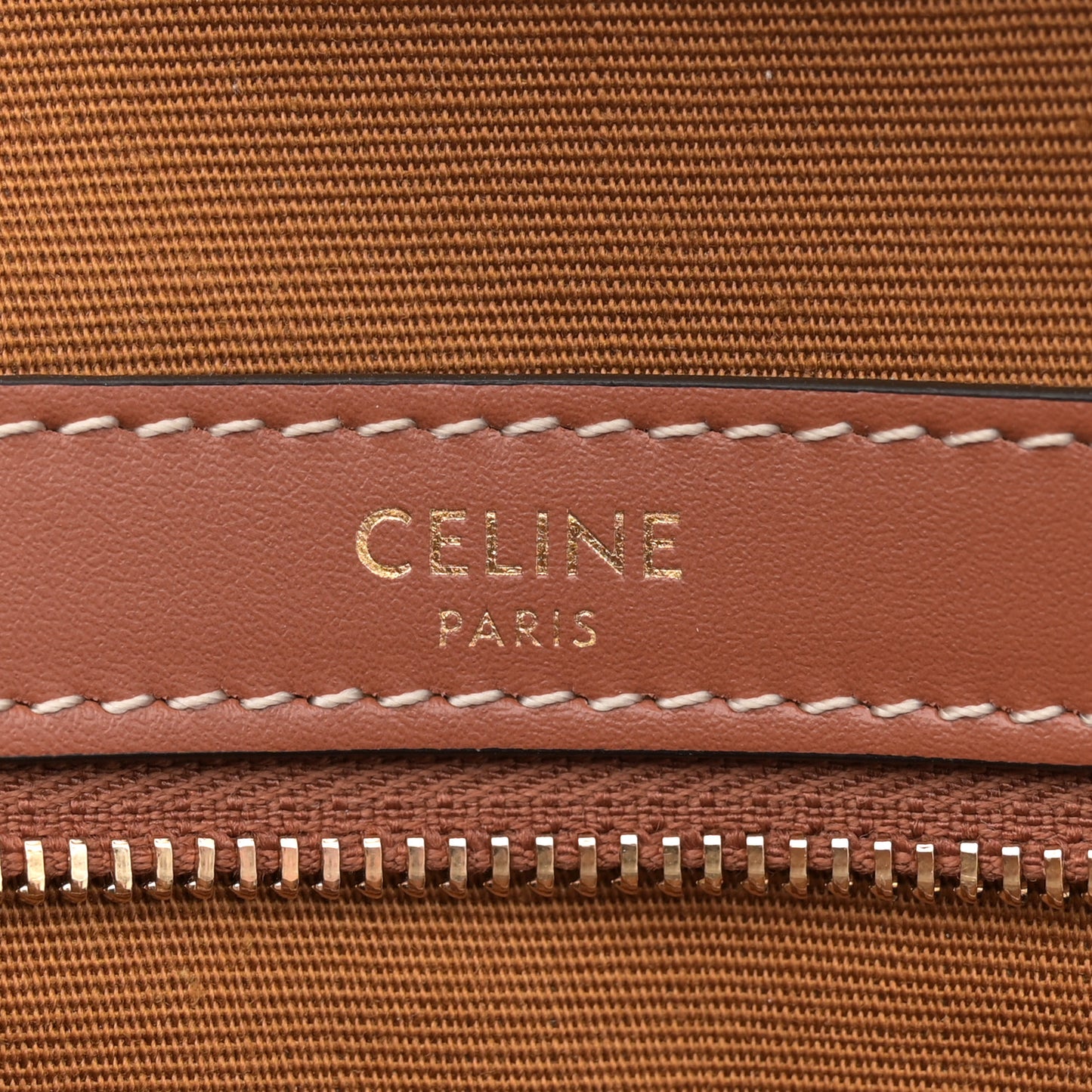 Triomphe Canvas Calfskin Large Boston Bag Tan