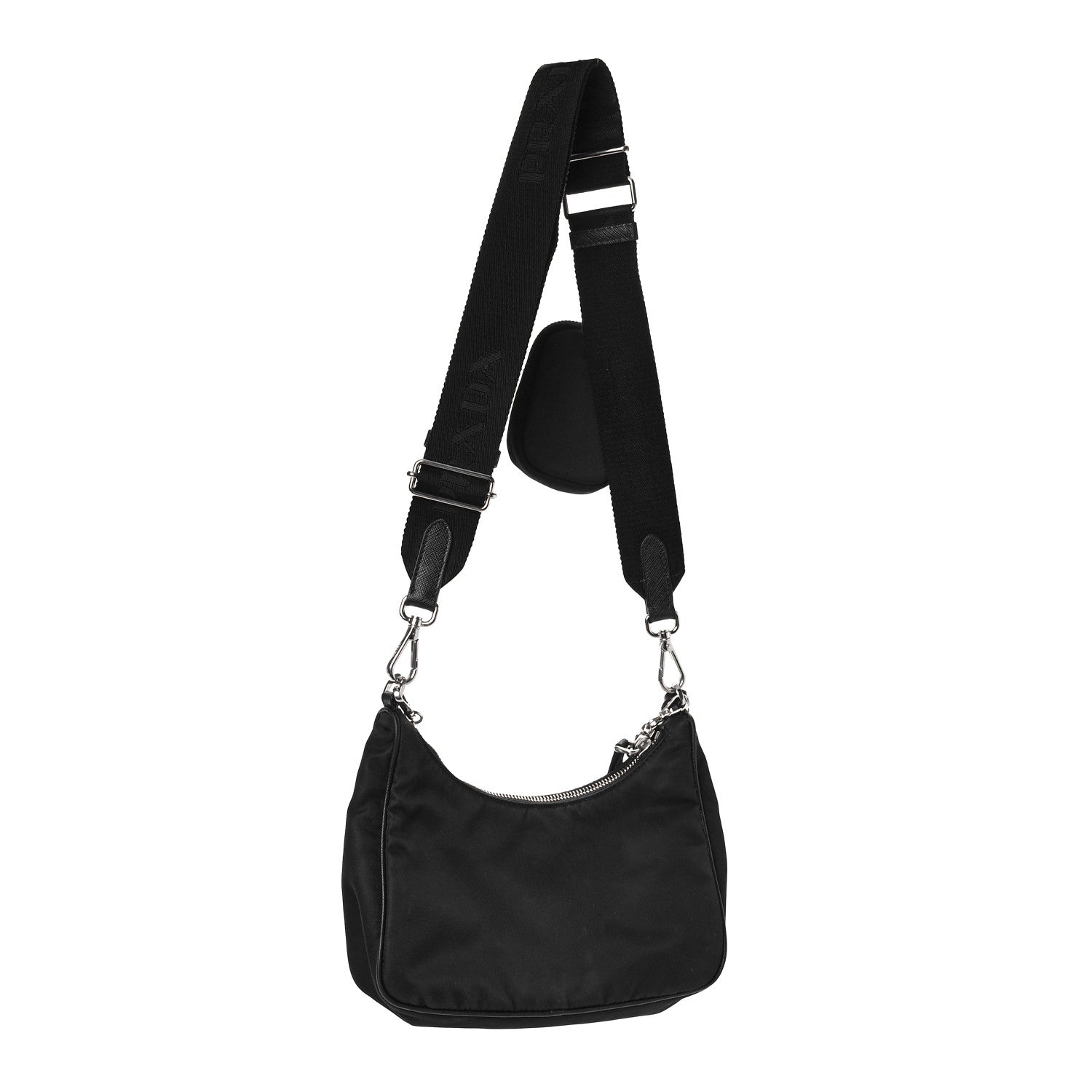 Prada Nylon Re-Edition 2005 Shoulder Bag Black 3 of 9
