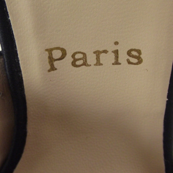 Crepe Satin Drapinight Jeweled d'Orsay 100 Heels 40