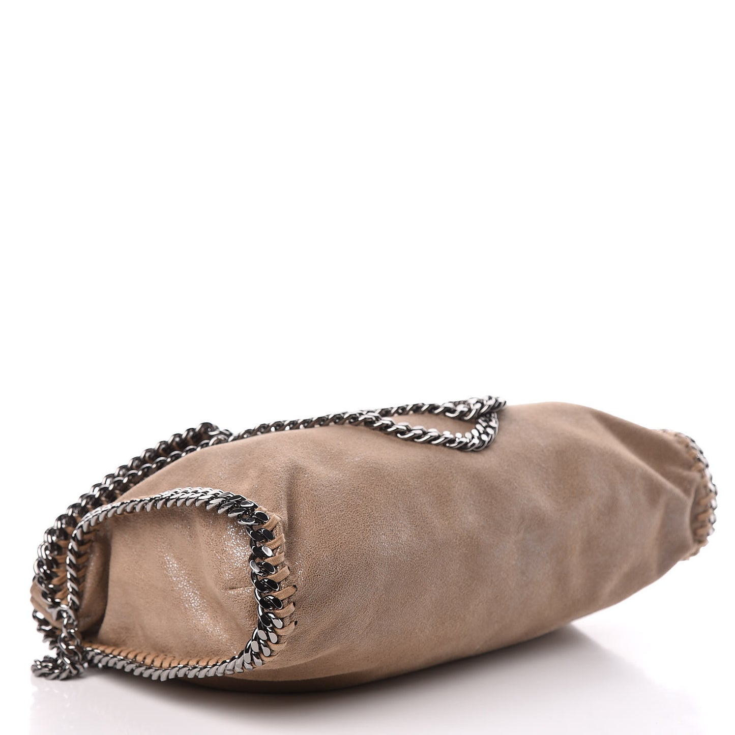 Shaggy Deer Falabella Fold Over Tote Taupe