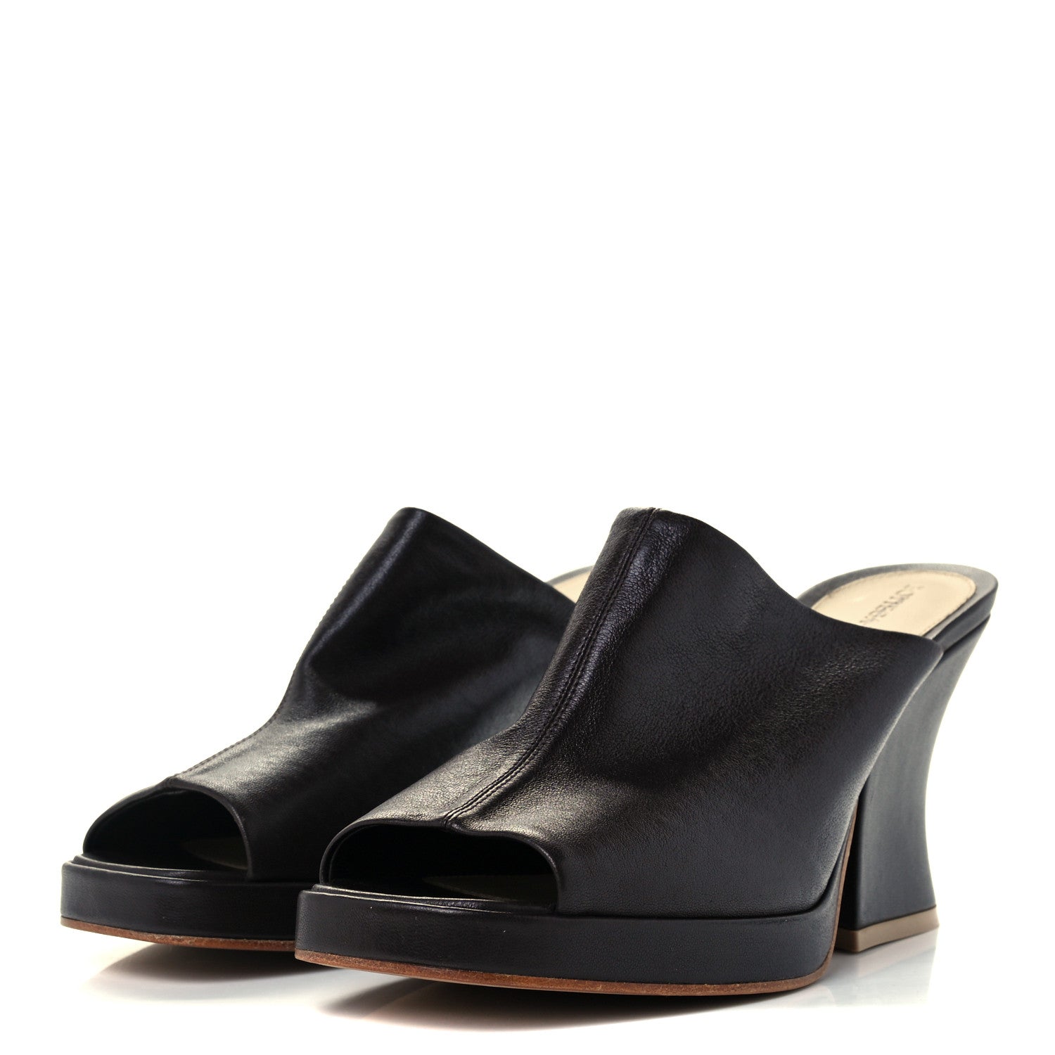 Bottega Veneta Nappa Stack Mule Sandals 39 Fondente 2 of 9