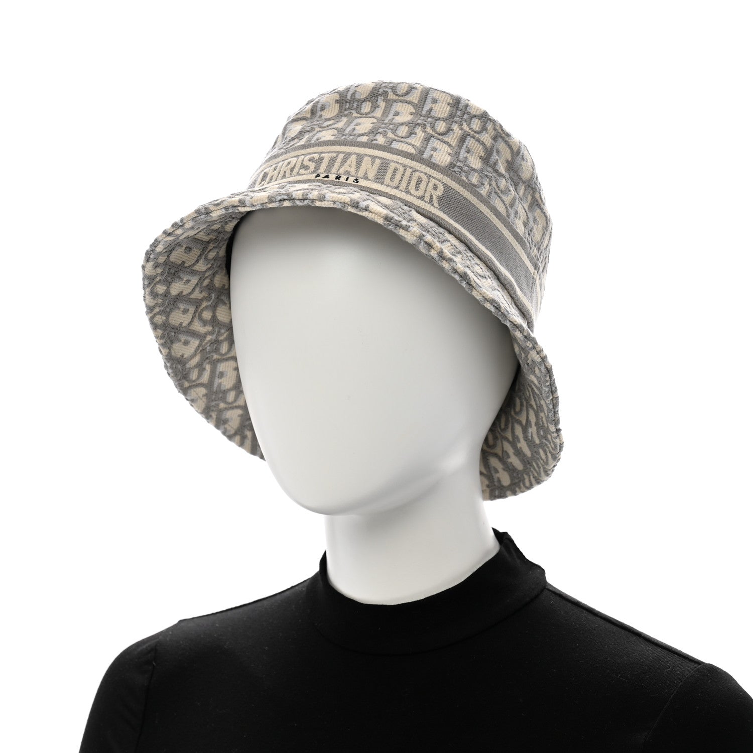 Christian Dior Oblique Bucket Hat 57 Grey 1684478 – FASHIONPHILE