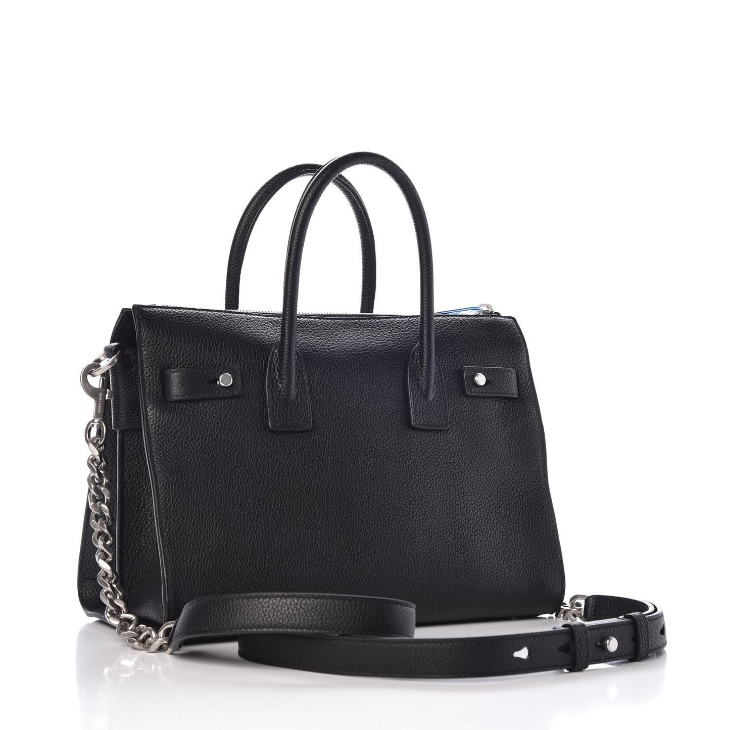 Grained Calfskin Baby Supple Sac De Jour Black