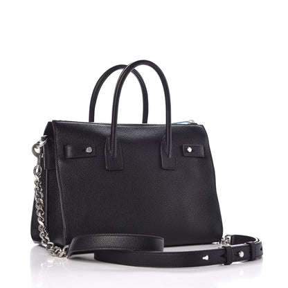 Saint Laurent Grained Calfskin Baby Supple Sac De Jour Black 3 of 8