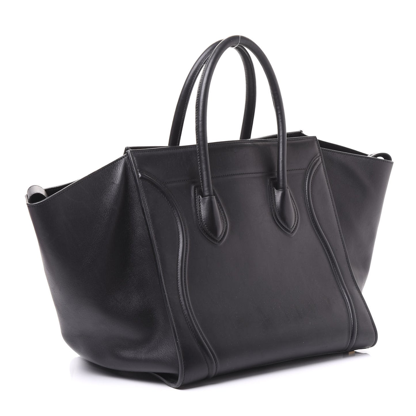 Supple Calfskin Medium Phantom Luggage Black