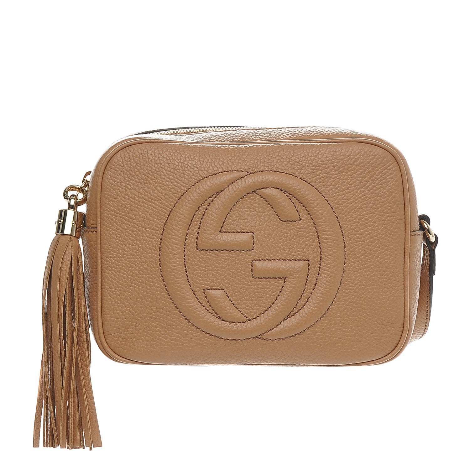 Gucci Pebbled Calfskin Small Soho Disco Bag Rose Beige 1 of 6
