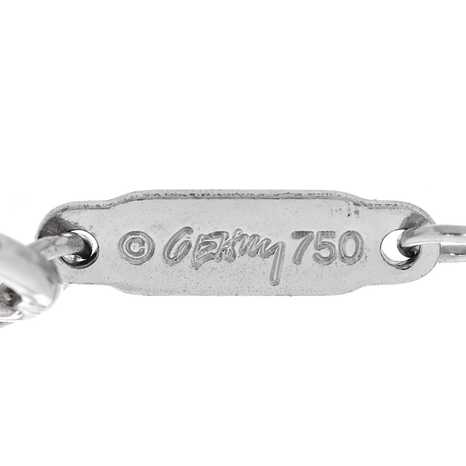 Tiffany 18K White Gold Diamond Frank Gehry Torque Bead Bracelet 5 of 6