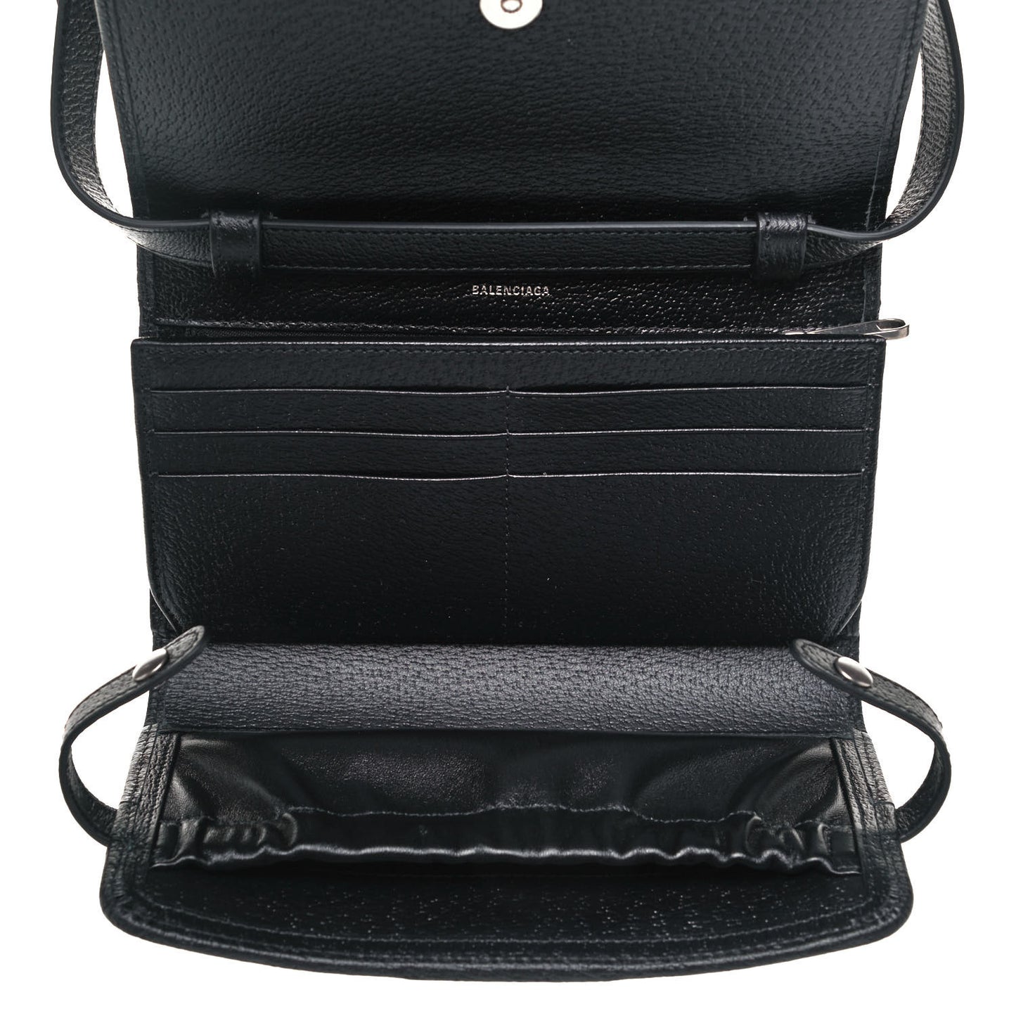 X BALENCIAGA BB Monogram Web Ophidia Crossbody Wallet Black