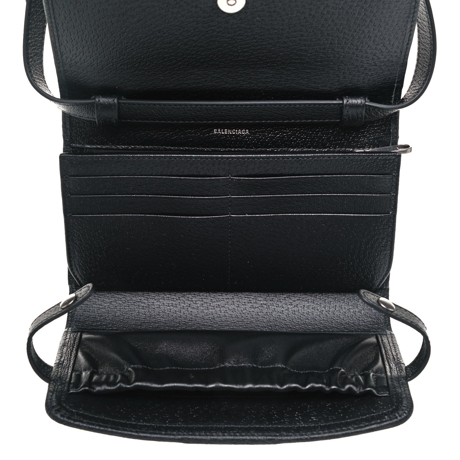 Gucci X BALENCIAGA BB Monogram Web Ophidia Crossbody Wallet Black 6 of 7